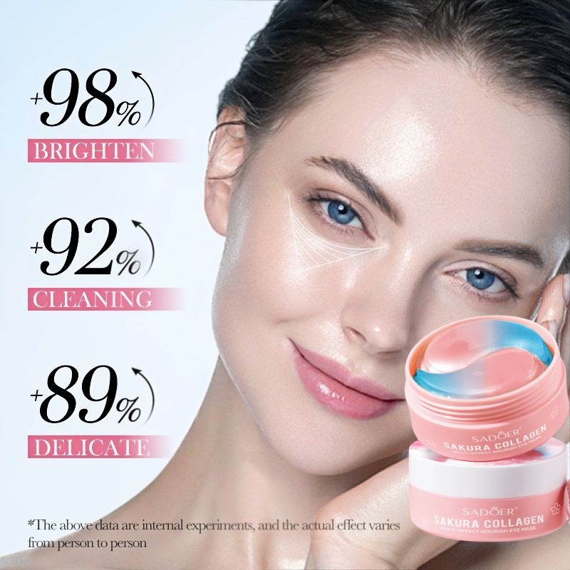 60Pcs Sakura Collagen Multi-Ef - Collagen Under Eye Patches review and price