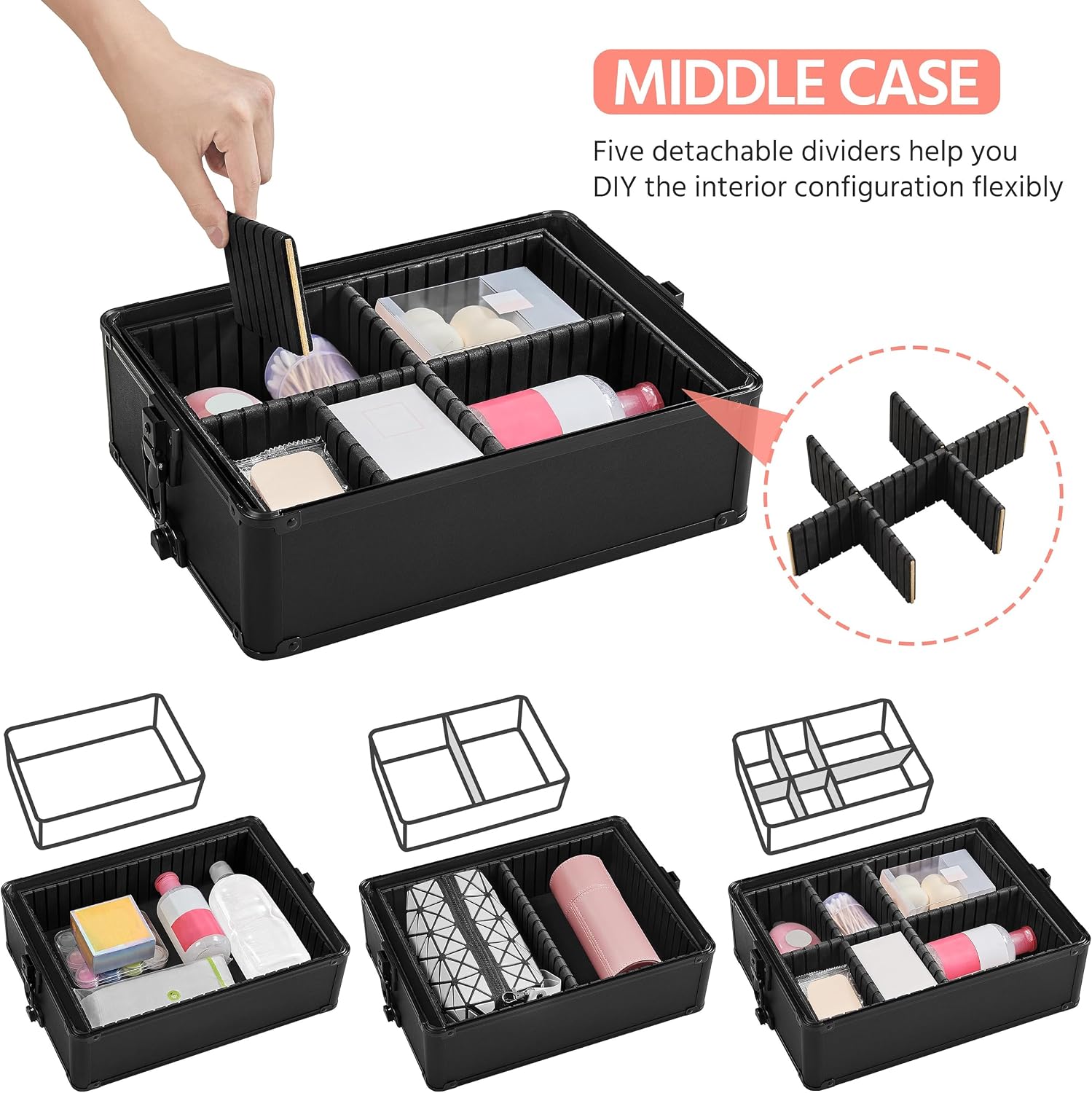 Rolling Makeup Train Case, Cos - Makeup review and price